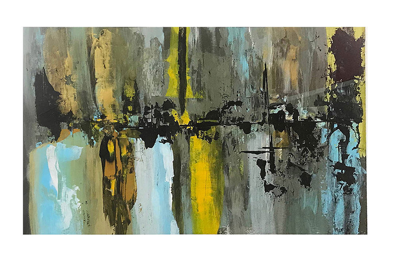 Bild Stadt am Wasserfall - Moiro Art